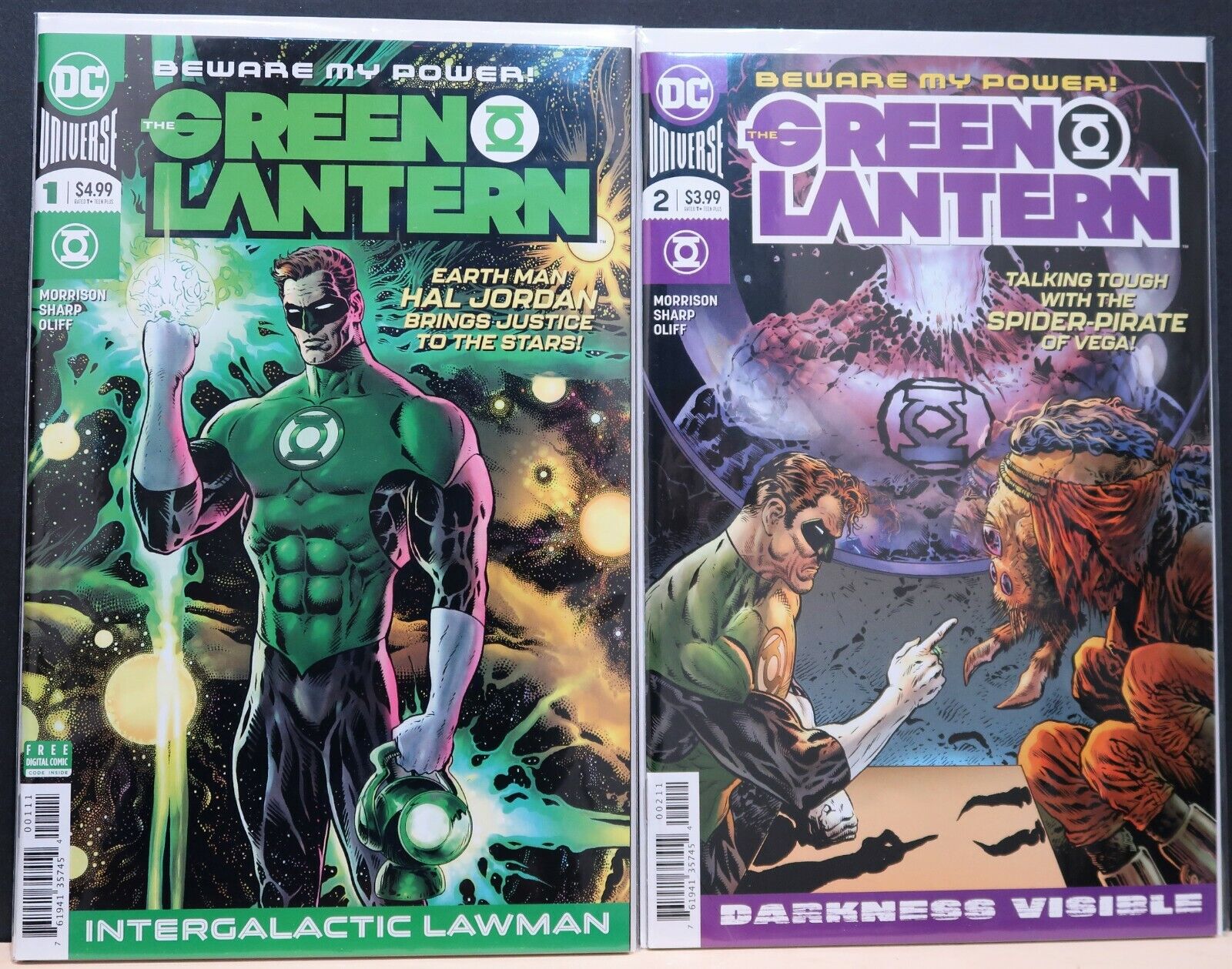 Green Lantern 1-2 & Variant Cover (DC Comics 2018) Grant Morrison, Liam Sharp