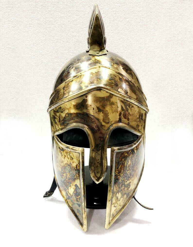 Antique Queen Medieval Armour King Leonidas Greek Spartan 300 Roman Helmet with