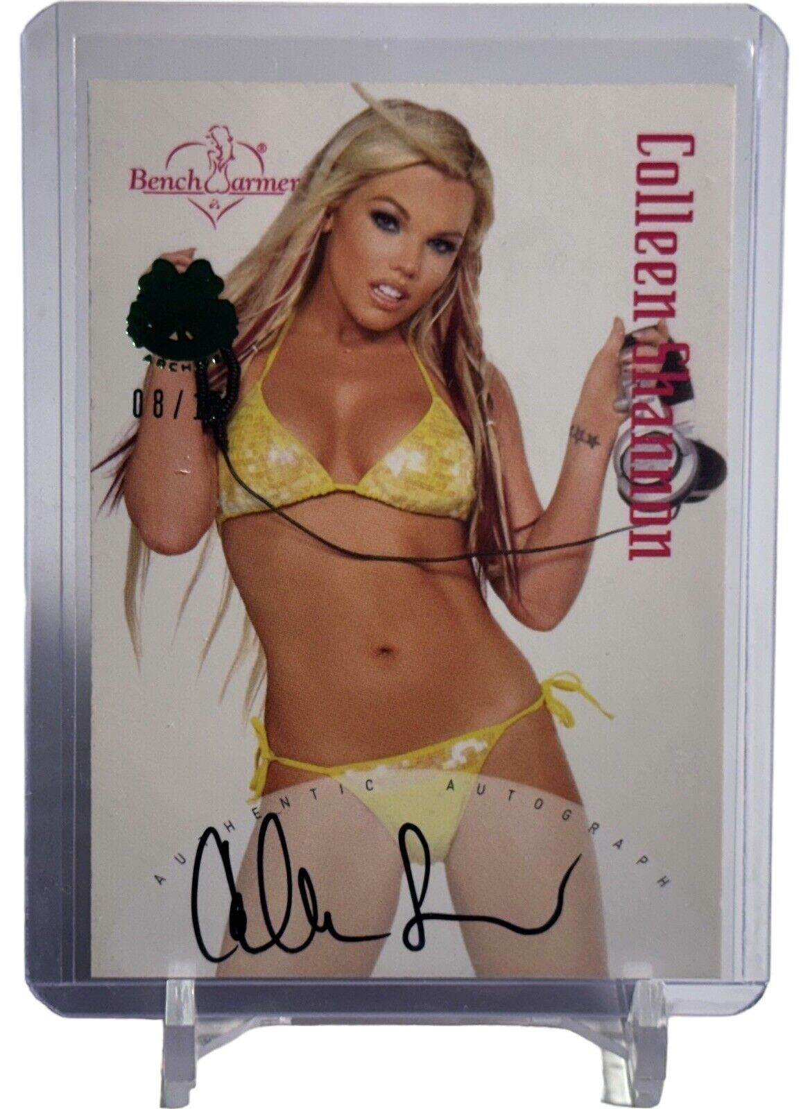 2024 BENCHWARMER EMERALD ARCHIVE COLLEEN SHANNON 2004 AUTOGRAPH AUTO CARD #08/15