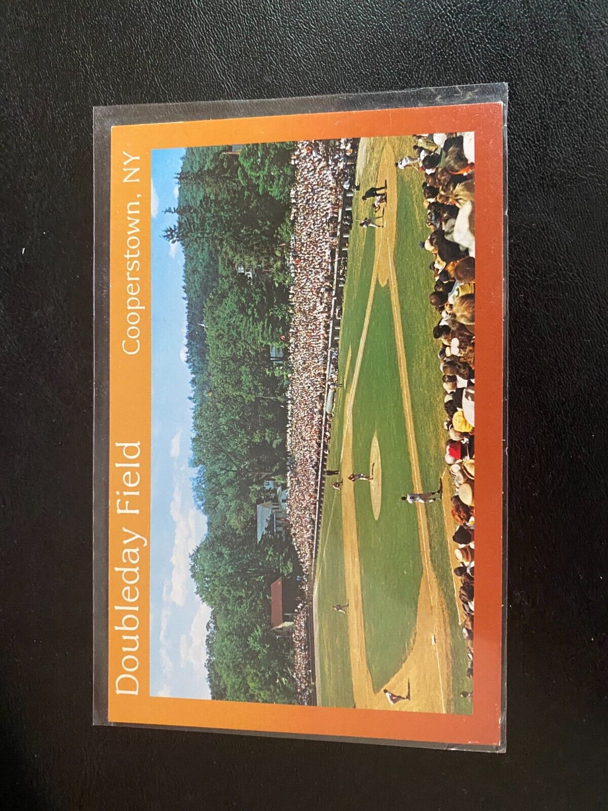 Postcard Cooperstown NY New York Doubleday Baseball Field Stadium MLB Hall Fame