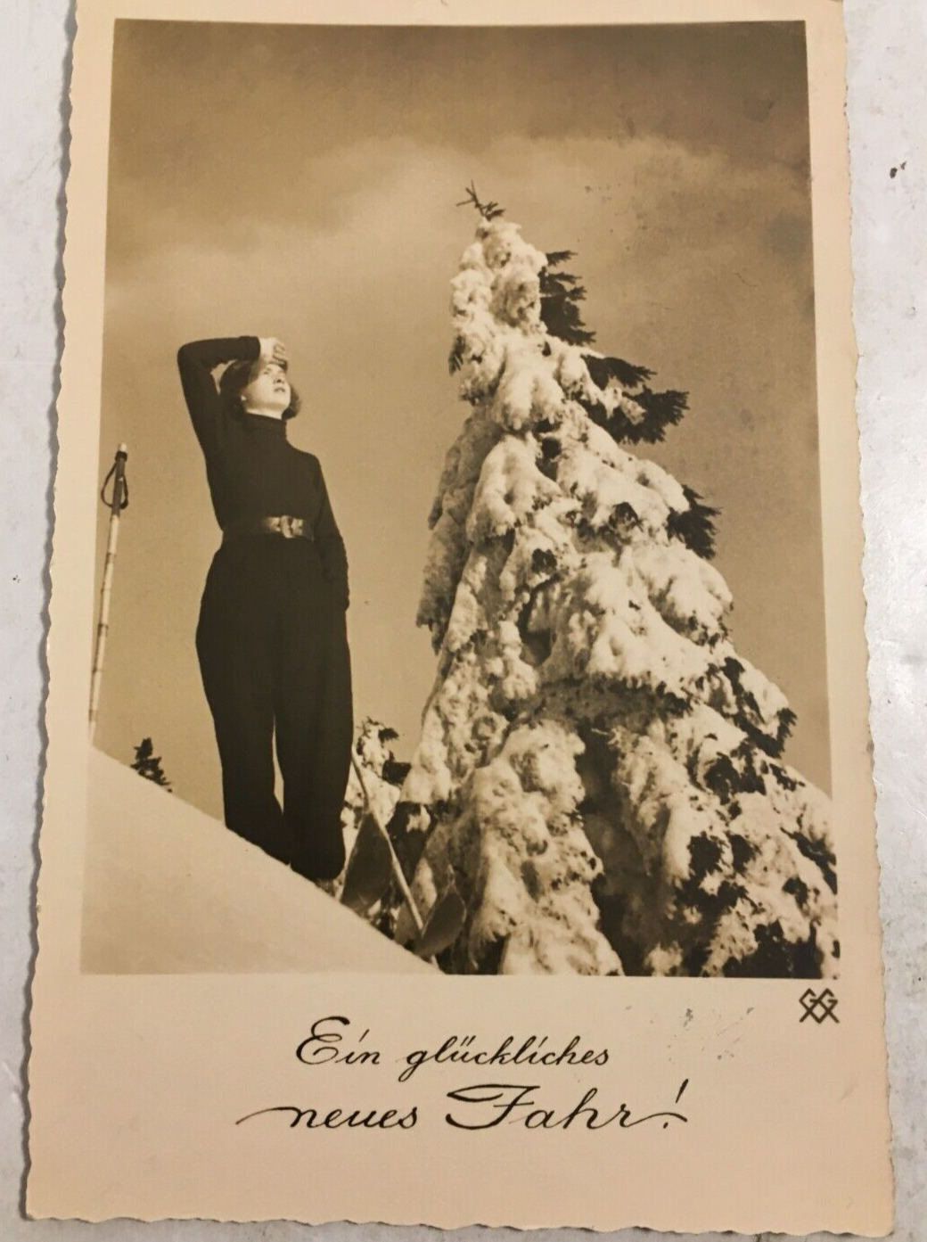 1937 German Postcard Posted with Note Written in German