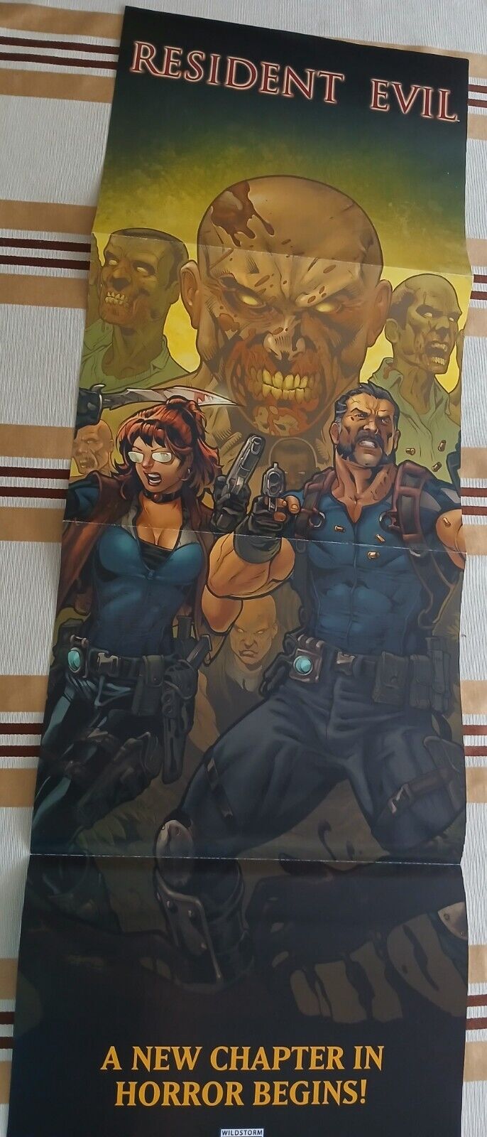 Comic Book Store Promo Poster for Resident Evil 33 x 11 Wildstorm Comics 2009