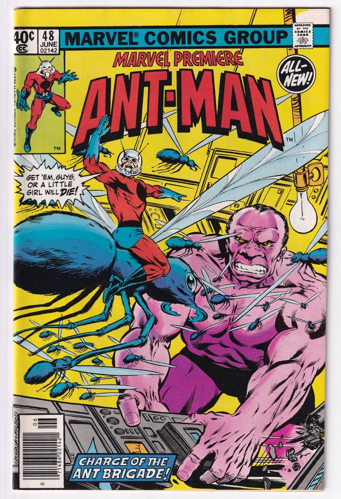 Marvel Premiere Featuring Ant-Man 48 Comic Book 1979 Byrne Scott Lang 2nd App