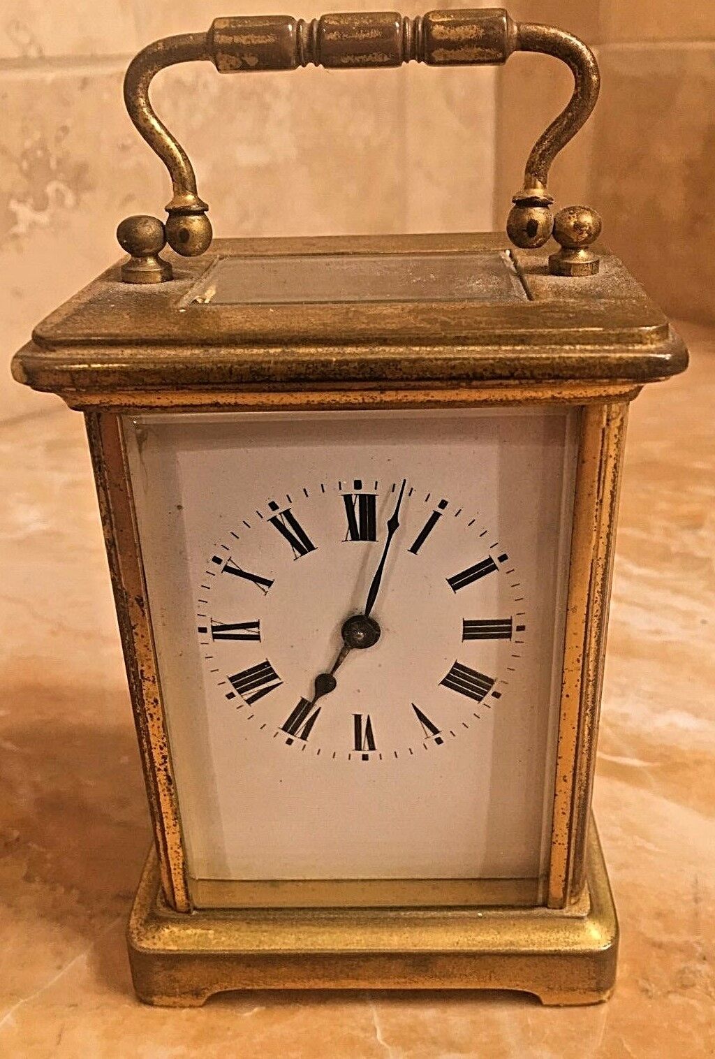 A 19th Century Miniature 8 Day French Case Covered Carriage Clock Original Oner