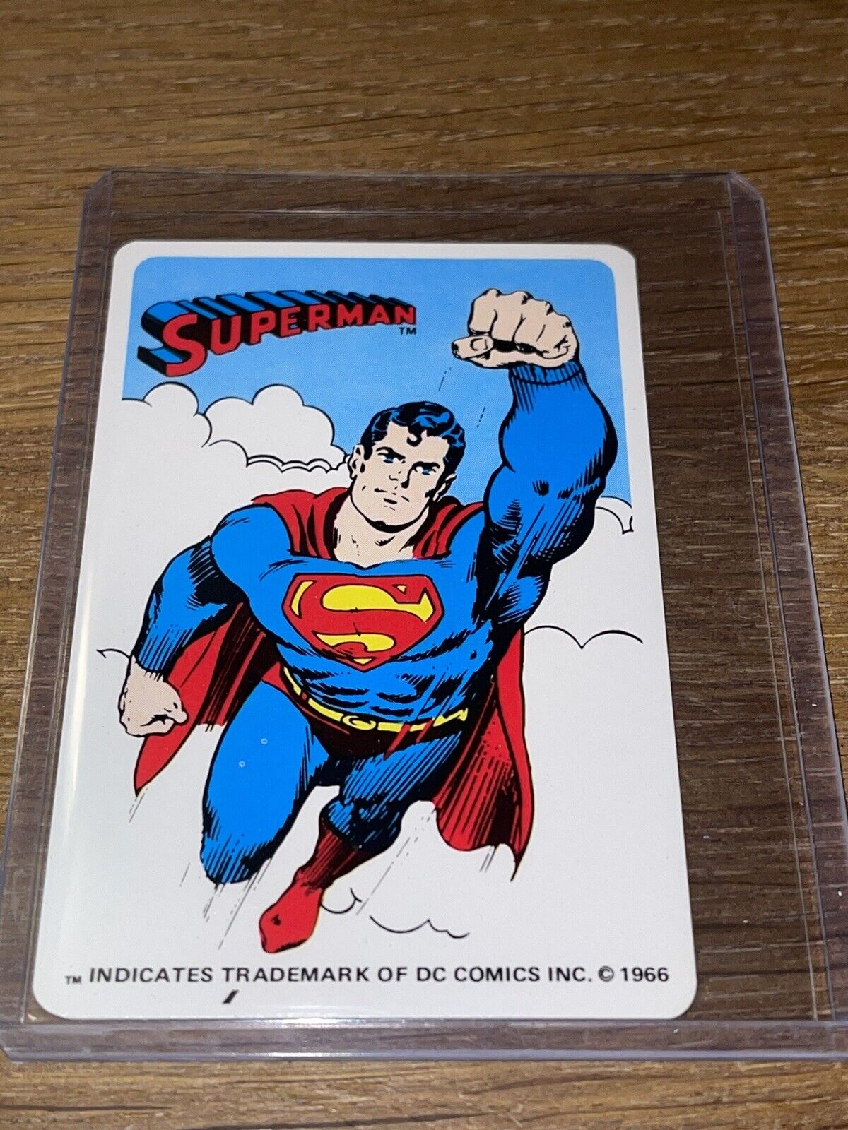 Vintage 1966 DC COMICS 🎥 Superman Card Game Playing Card King Of Spades RARE