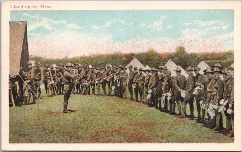 c1910s WWI / U.S. Army Military / Camp Life Postcard \