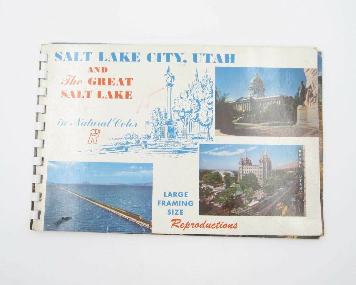 Vintage Salt Lake City Utah Reproduction Large Brochure