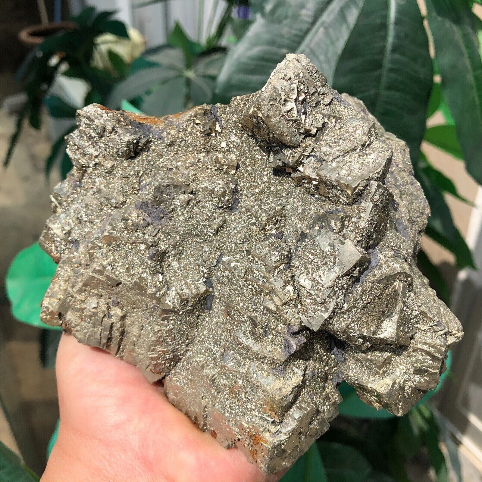 5.7 LB Natural Pyrite Raw Stone Quartz Crystal Mineral Specimen Healing