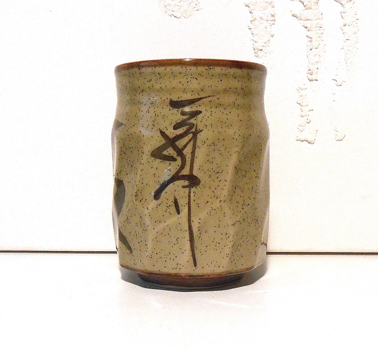 Yunomi Studio Art Pottery Tea Cup Stoneware Handmade Clay Japanese Art Mug Cup