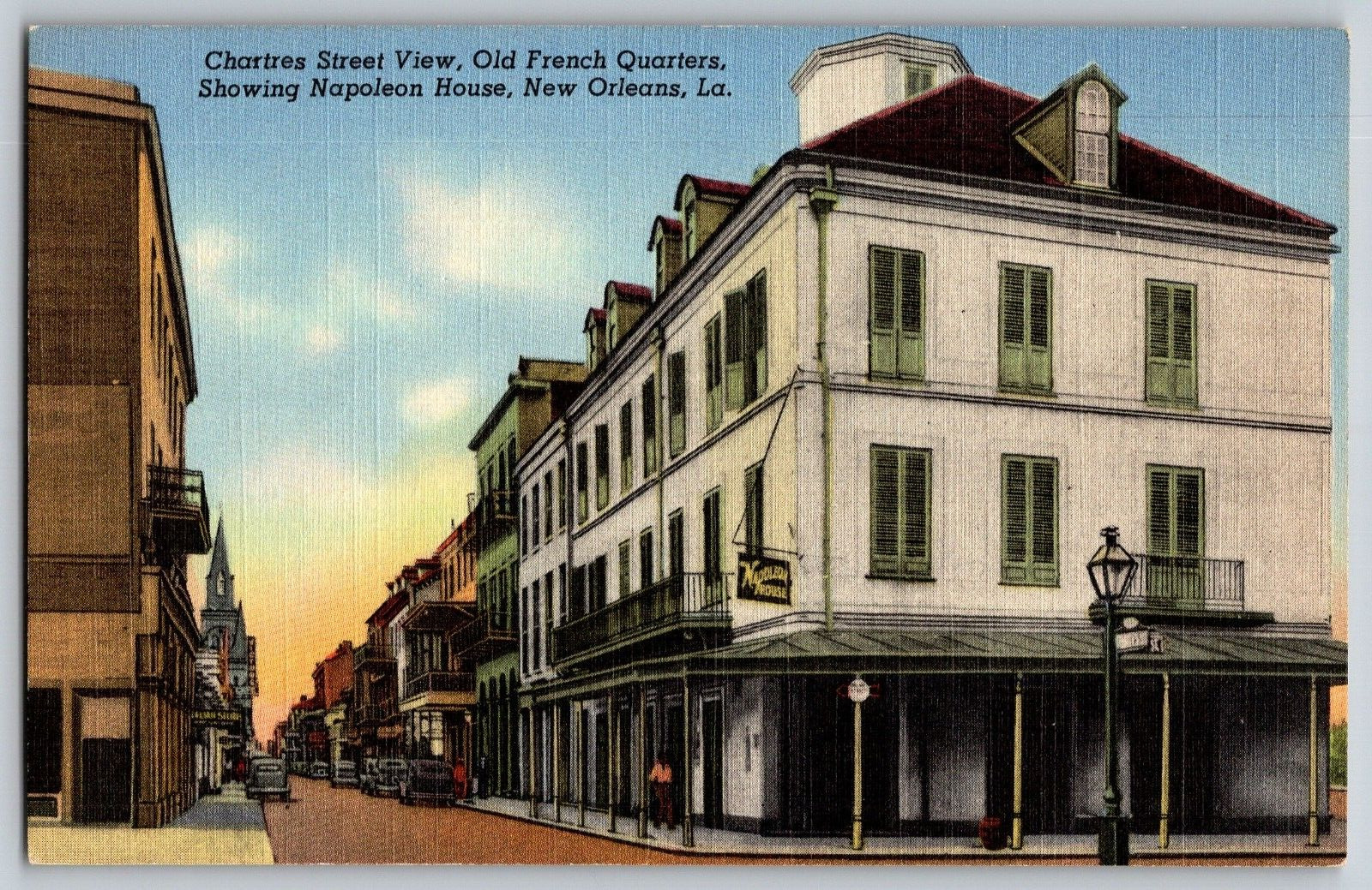 Louisiana, New Orleans - Napoleon House Old French Quarters - Vintage Postcard