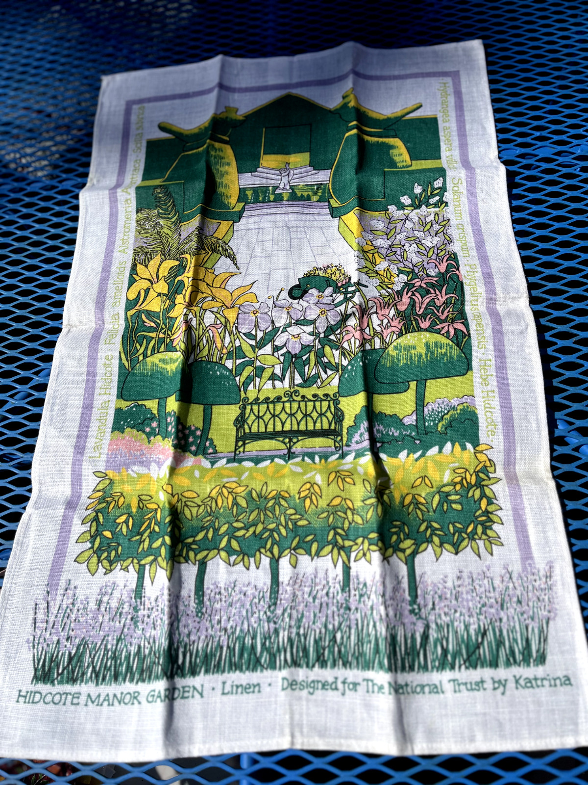 New Linen Garden design by Katrina Tea towel 30\