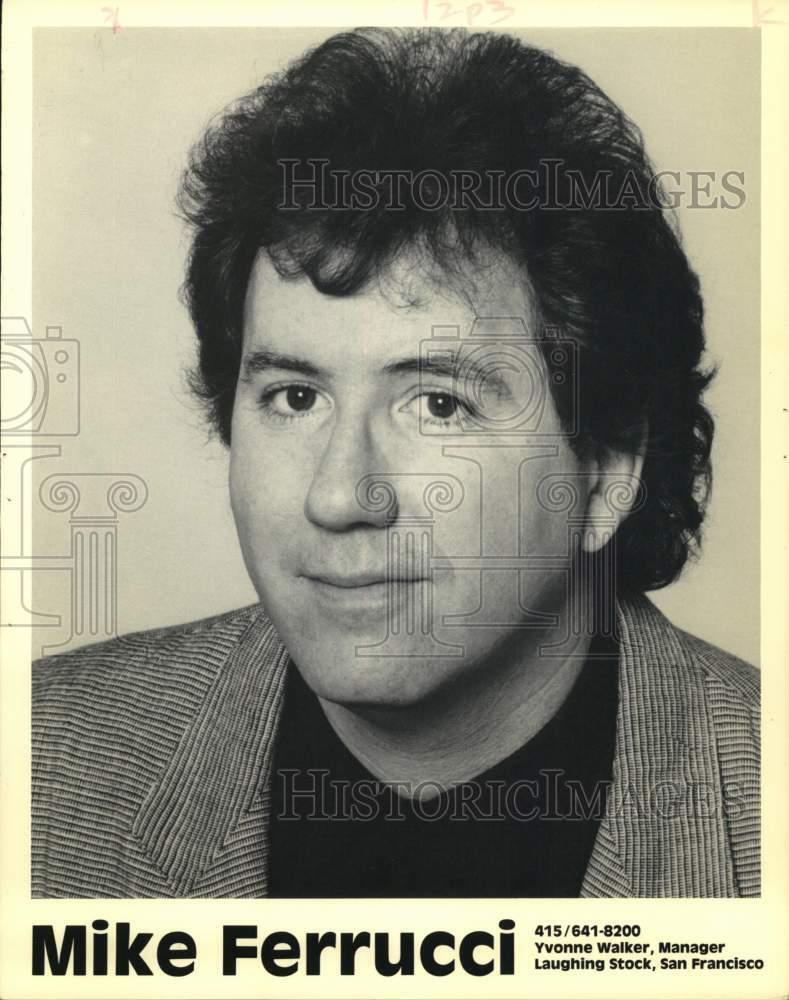 1989 Press Photo Comic Mike Ferrucci Appears At Comedy Underground - lrp25605