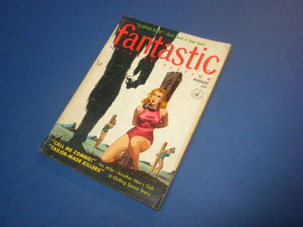FANTASTIC - SCIENCE FICTION - 1957 August - pulp FANTASY
