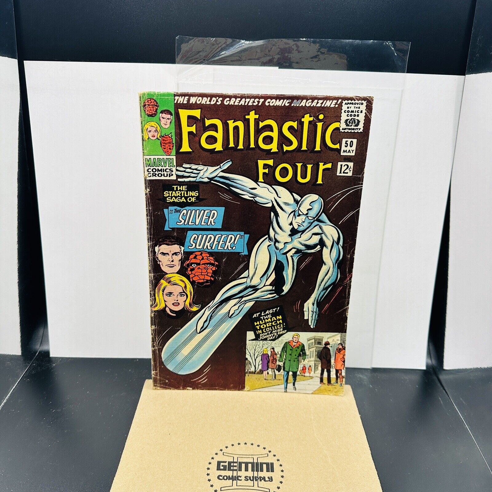 FANTASTIC FOUR #50 (1966) Galactus 2nd App. Wyatt Wingfoot 1st App Lee Kirby VG+