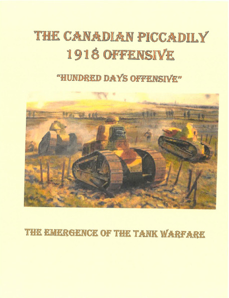 WWI British French Army Battle of Piccadily / Amiens First Tank Battle Book