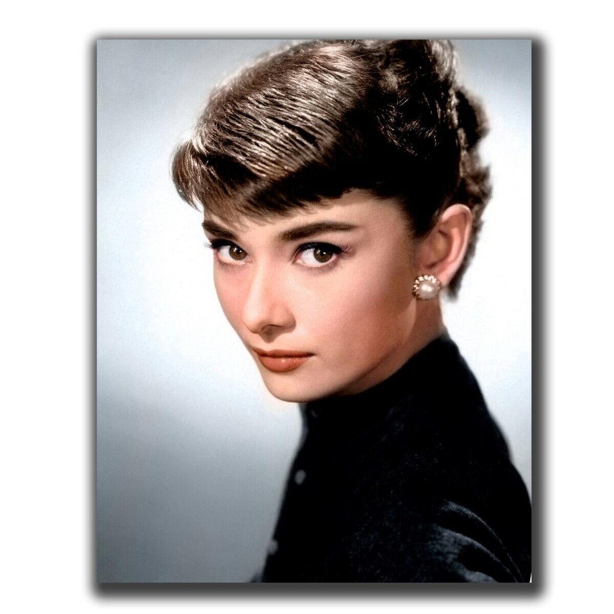 Audrey Hepburn FINE ART Celebrities Vintage Photo Glossy Big Size 8X10in I005