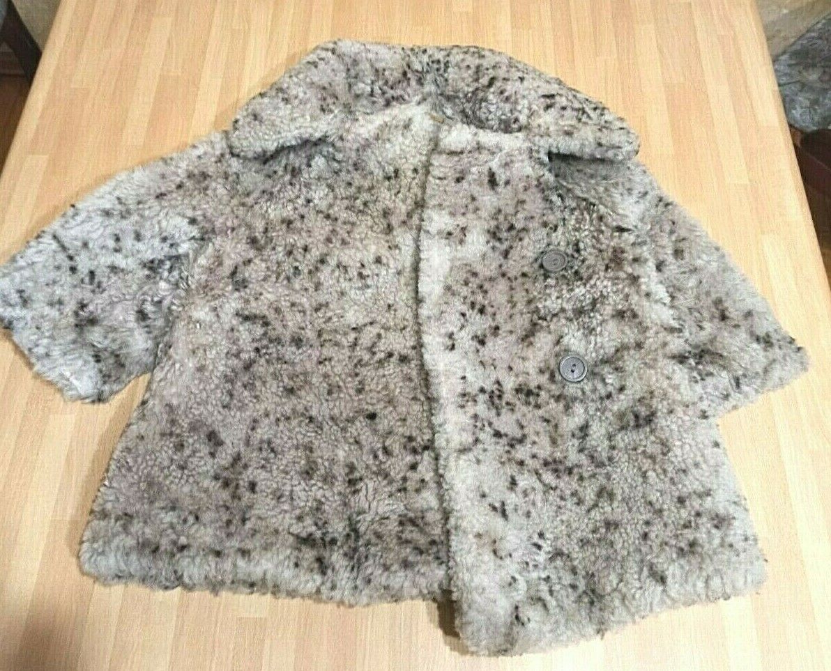 vintage children's coat for a girl from the USSR. 1980s Kh