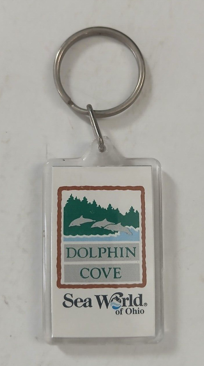 Vintage Sea World Ohio Dolphin Cove Keychain