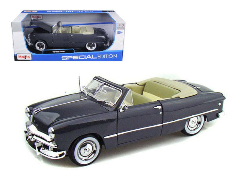 1949 Ford Convertible Gray 1/18 Diecast Model Car