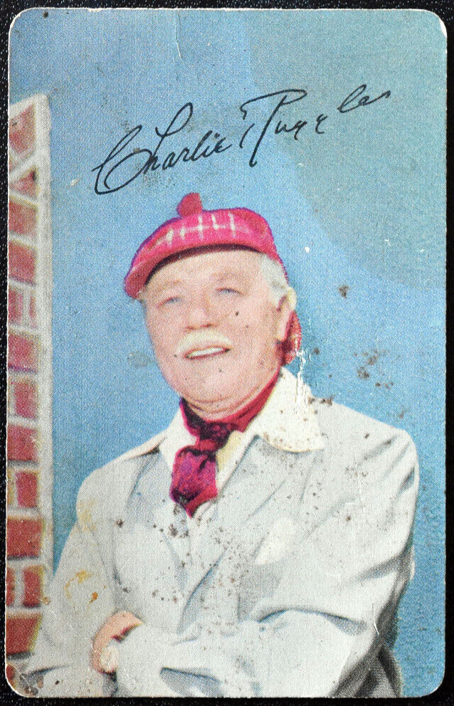 Rare Charlie Ruggles Hand Signed Trading Card