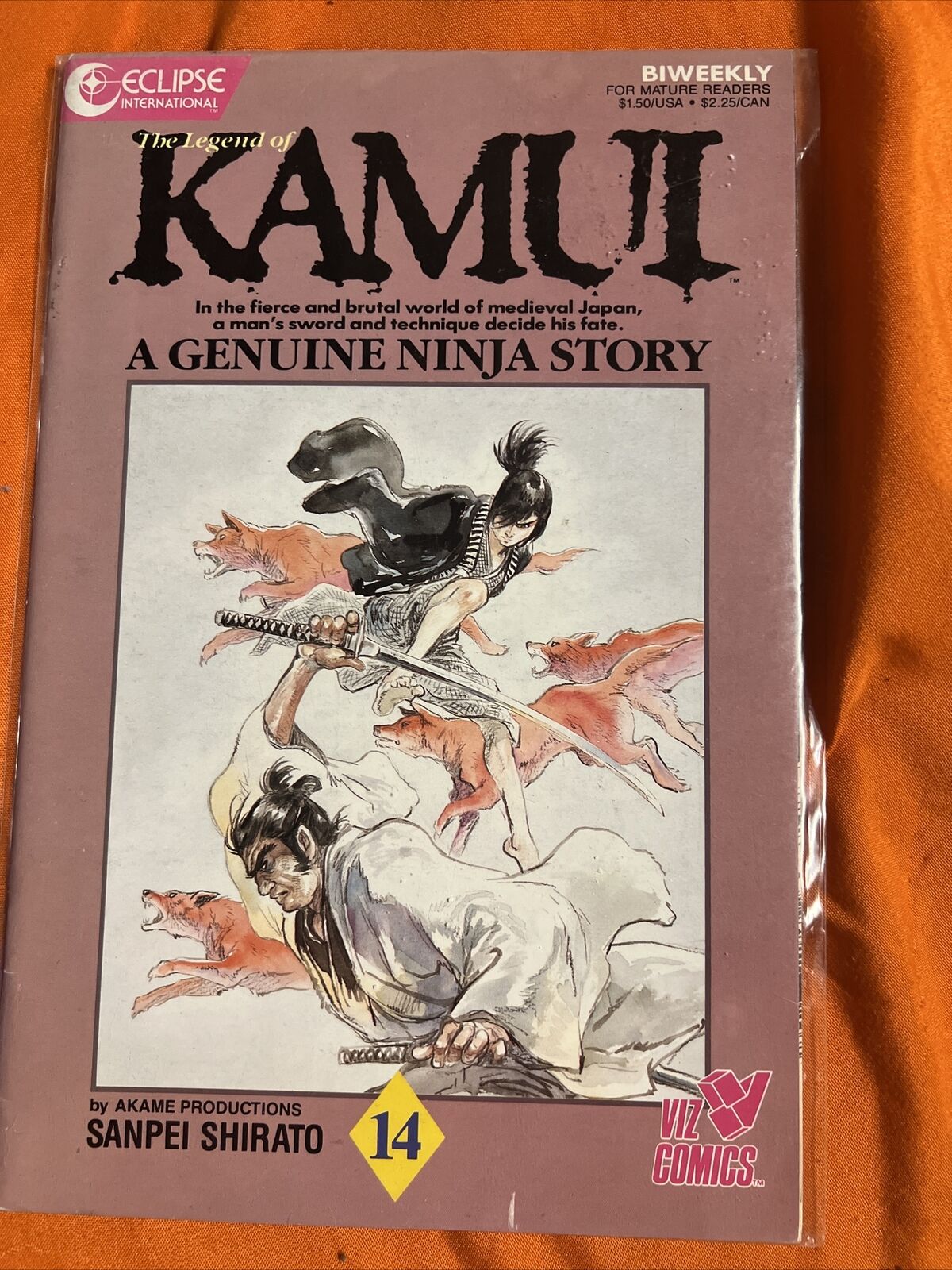Legend of Kamui, The #14 VF; Eclipse | Viz Comics A Genuine Ninja Story - we com