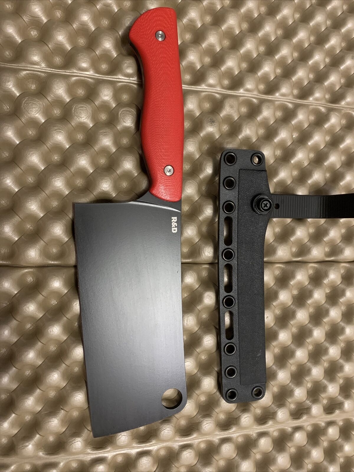 Montana Knife Company - MKC - Cattleman Cleaver - R&D Series - Red Handle - NIB