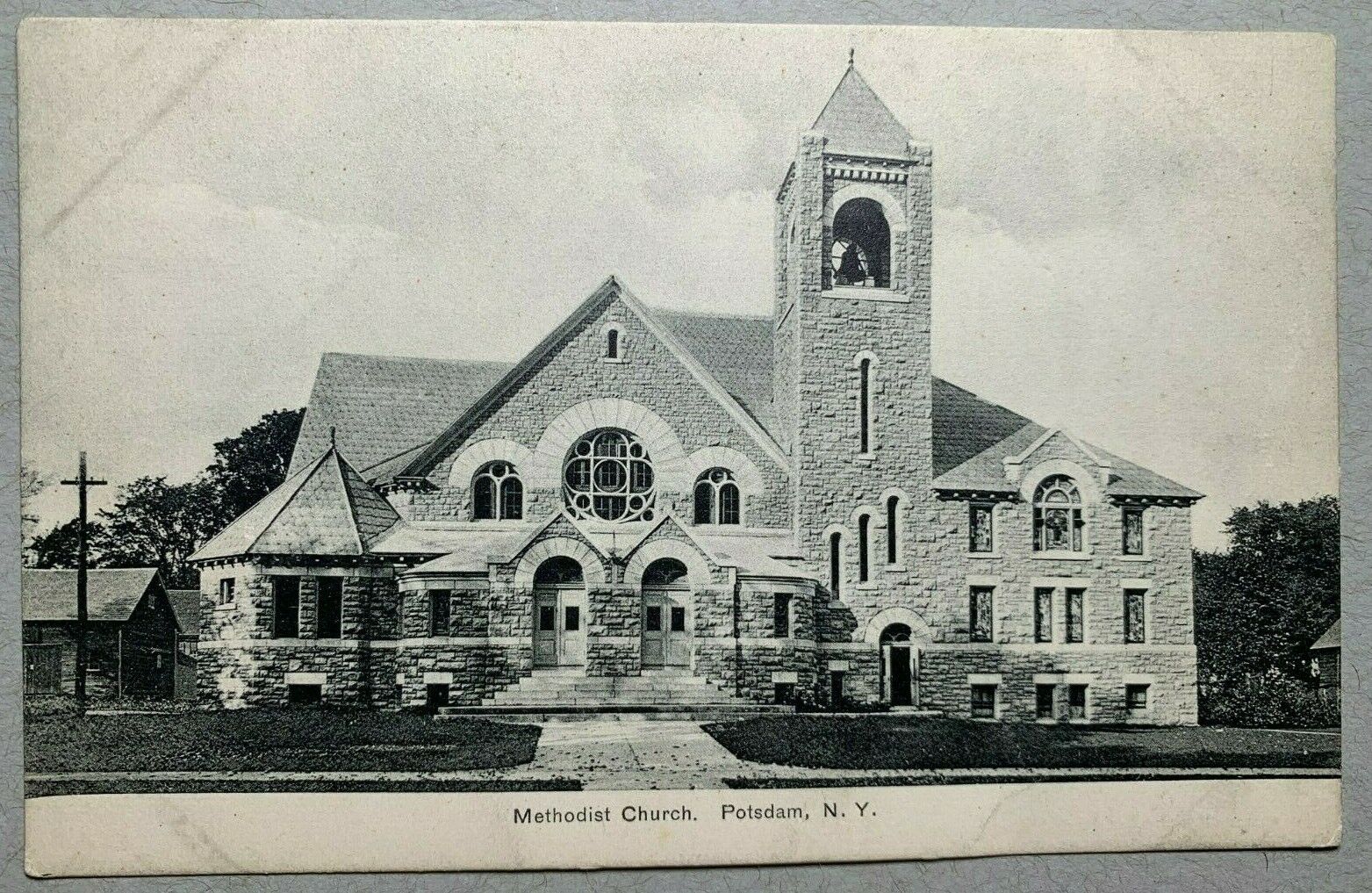 Postcard Potsdam NY - c1900s Methodist Church