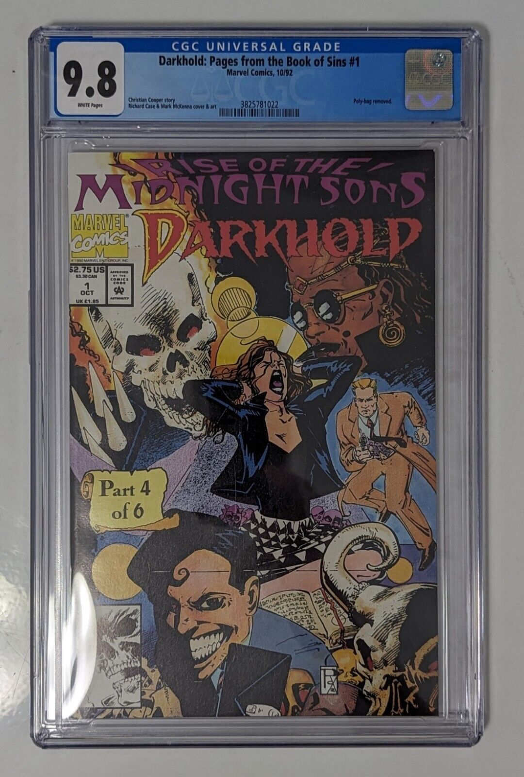 DARKHOLD: Pages from the Book of Sins #1 Midnight Sons 1992 Ghost Rider CGC 9.8