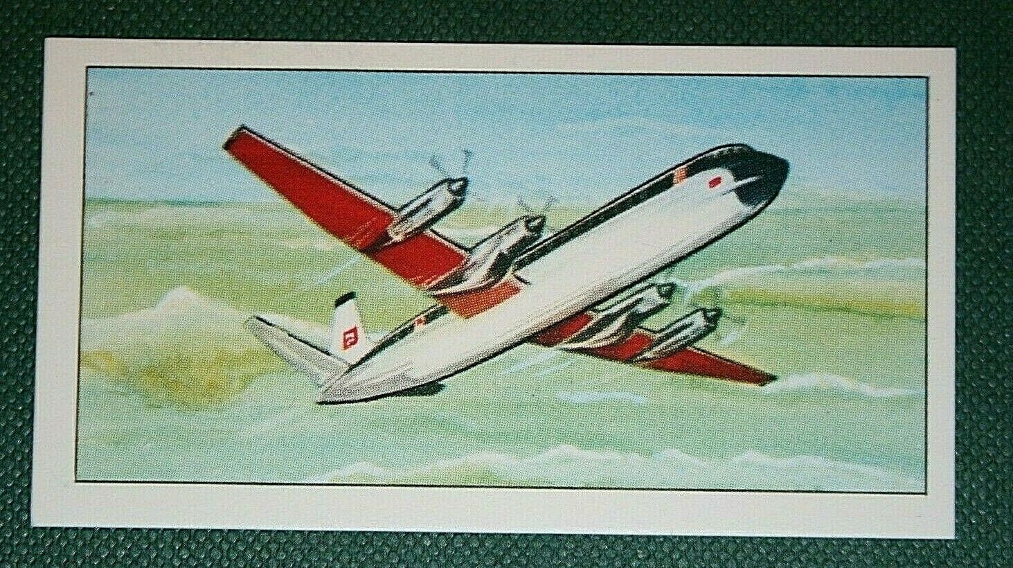 VANGUARD 951   Vickers Armstrong Airliner   Illustrated Card  WC20