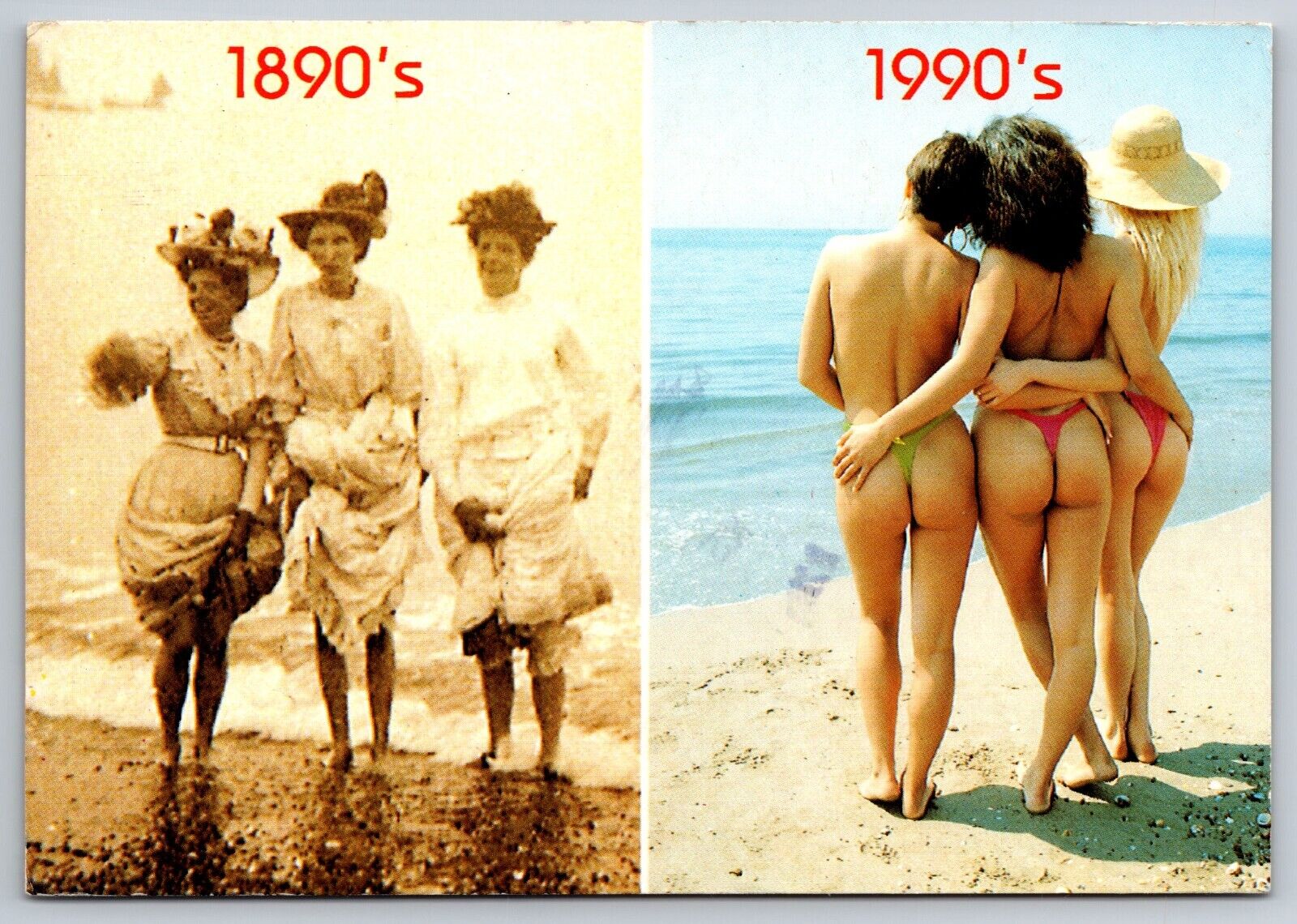 Postcard - Sexy Ladies, 1890s / 1990s - 1993