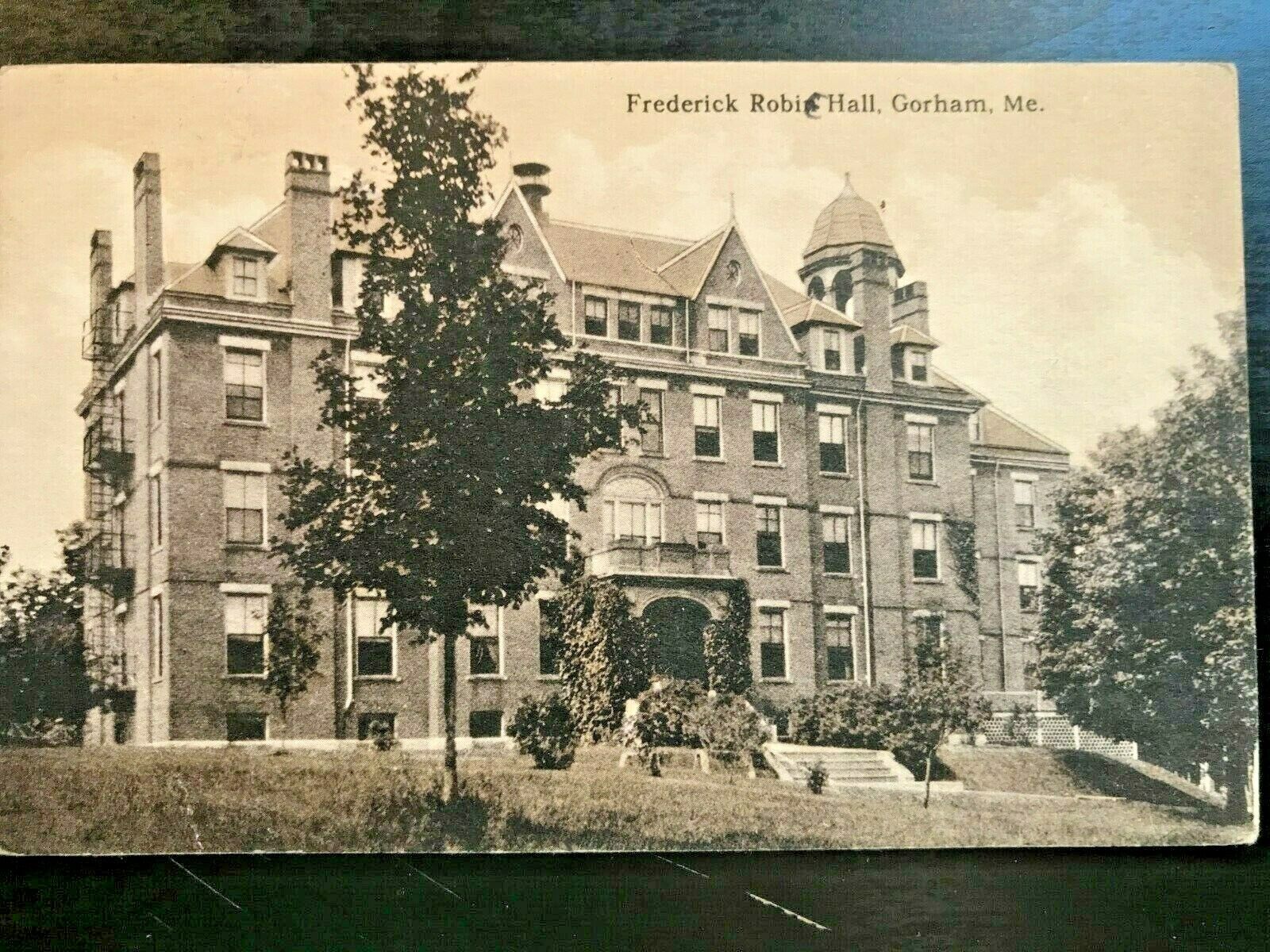 Vintage Postcard 1915 Frederick Robie Hall Gorham Maine
