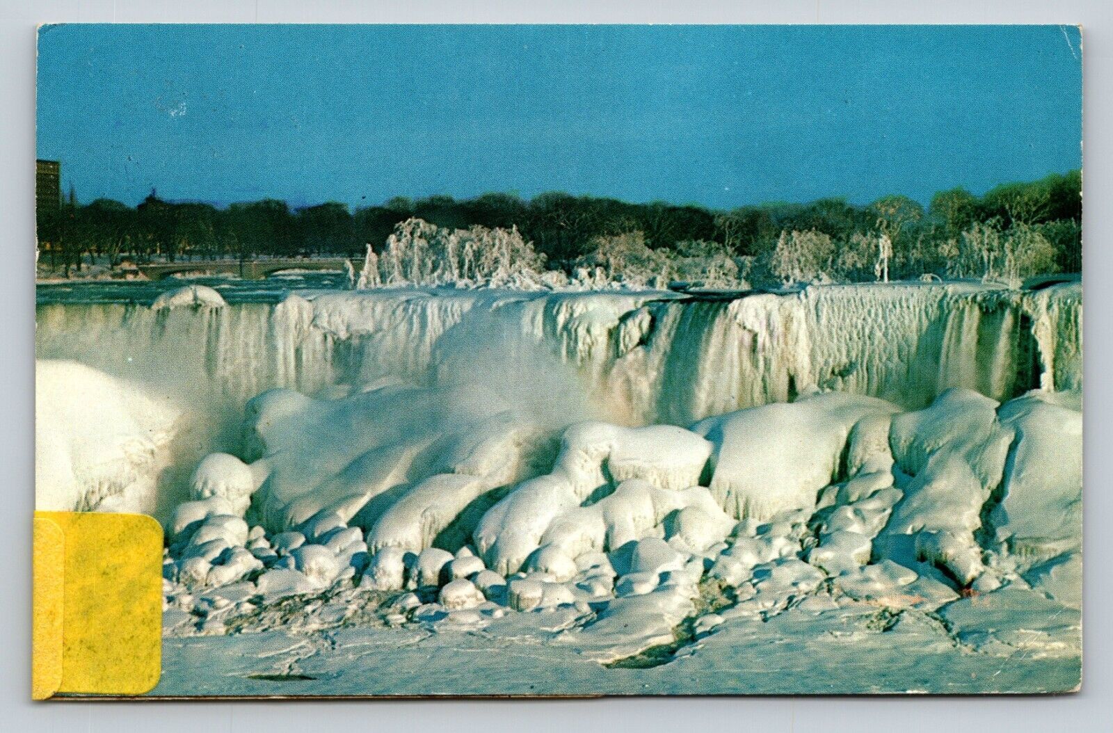 c1981 American Falls In The Winter Niagara Falls Canada VINTAGE Postcard