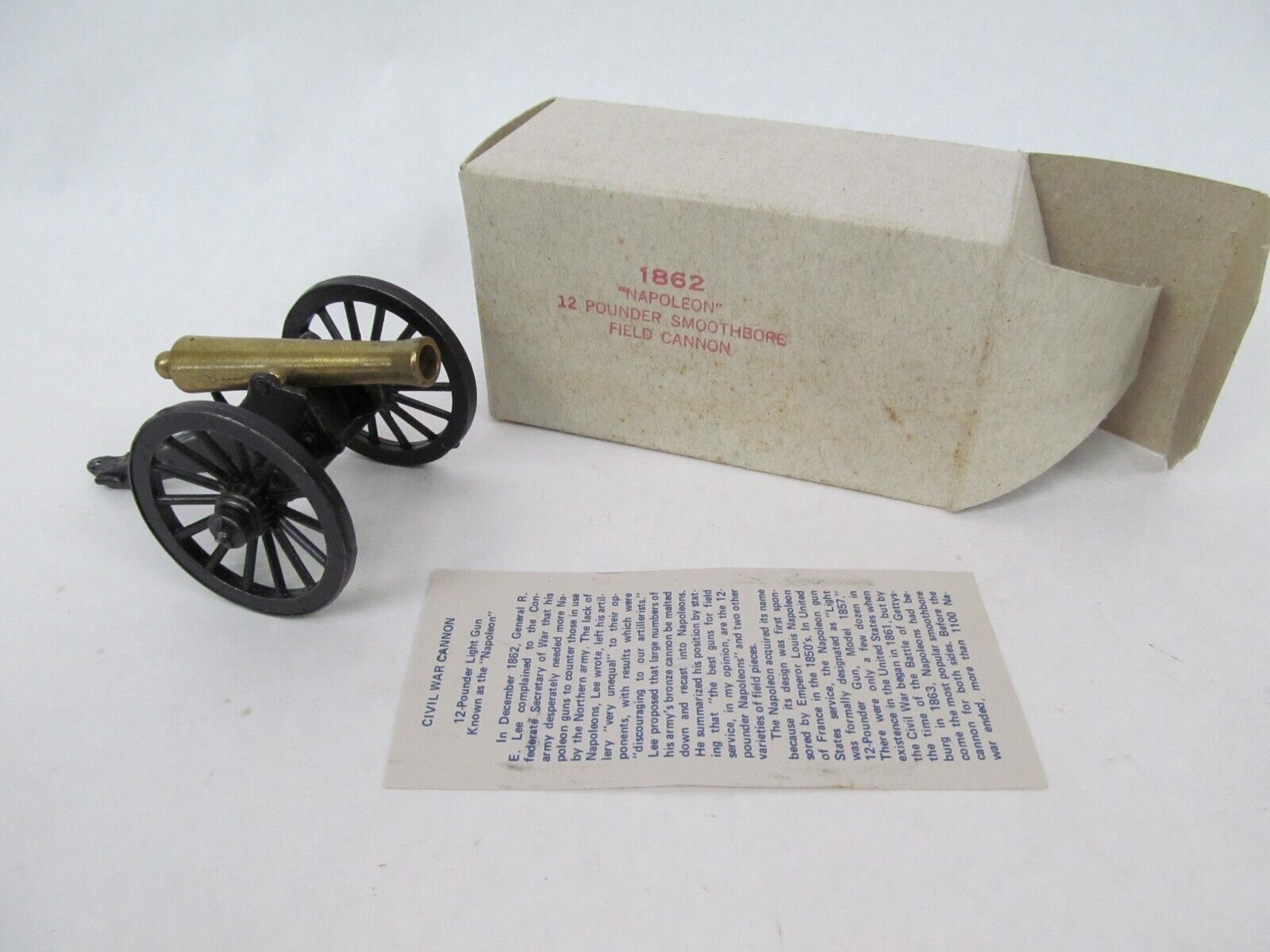 1862 Napoleon 12 Pounder Smooth Bore Field Cannon Model Toy Penncraft