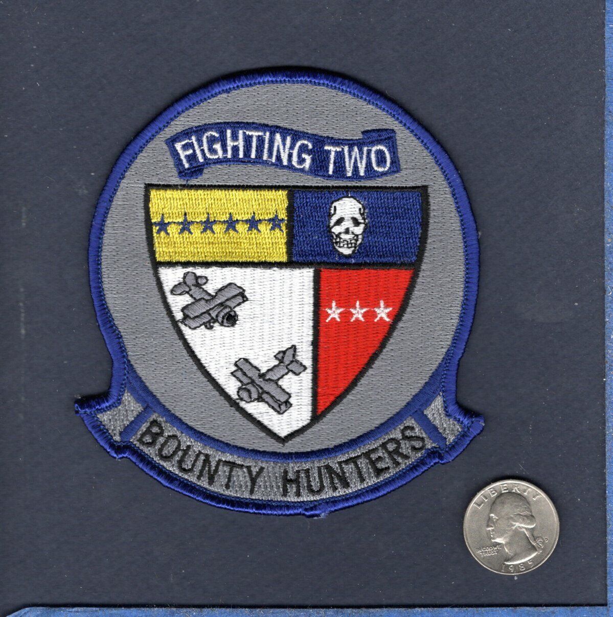 Original VFA-2 BOUNTY HUNTERS US Navy F-18 HORNET Strike Fighter Squadron Patch