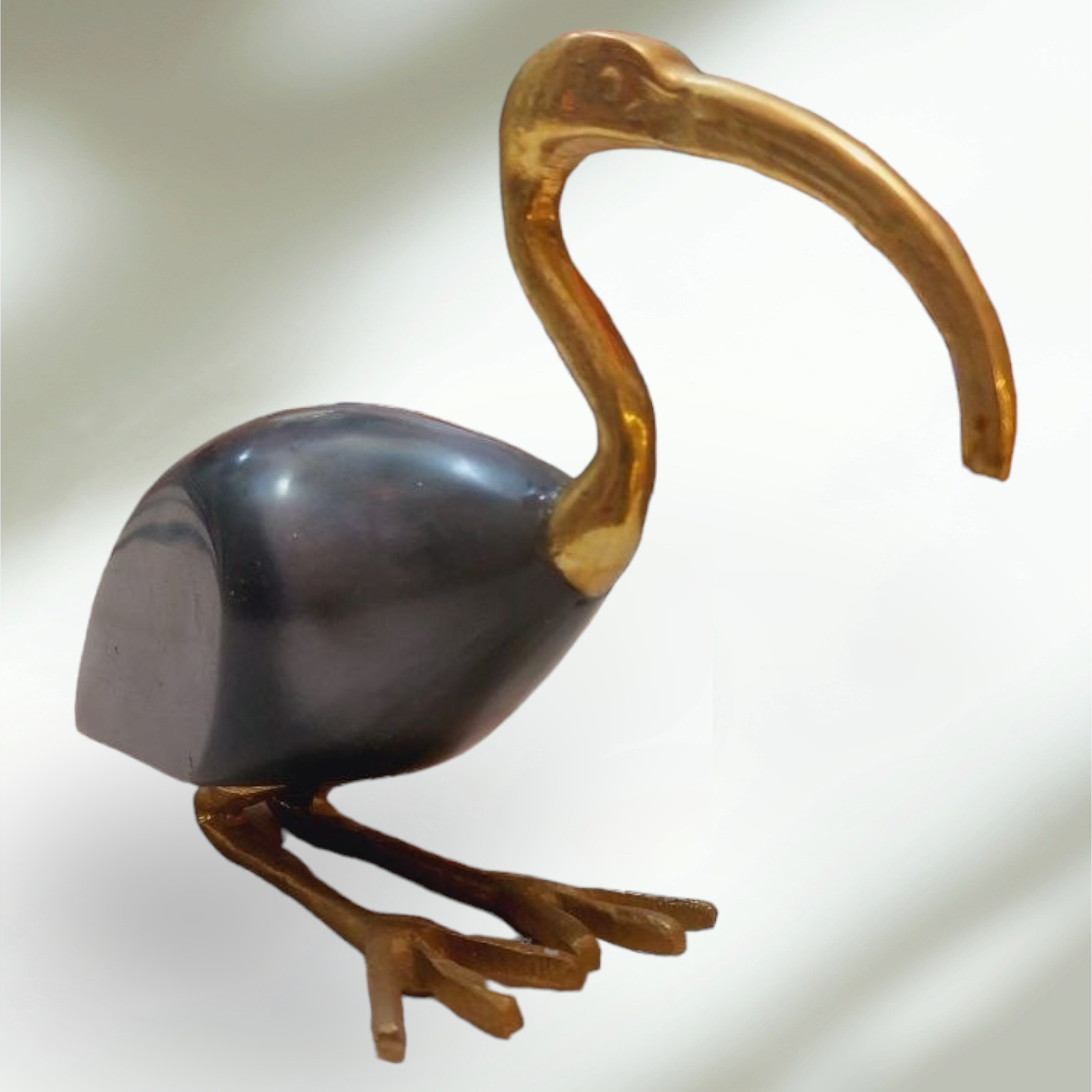 Ibis Thoth God Bird Ancient Egyptian Magic Statue Figurine Made Marvelous Brass