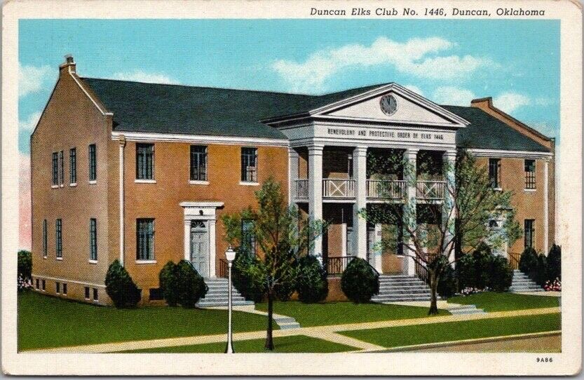 1930s DUNCAN, Oklahoma Postcard \