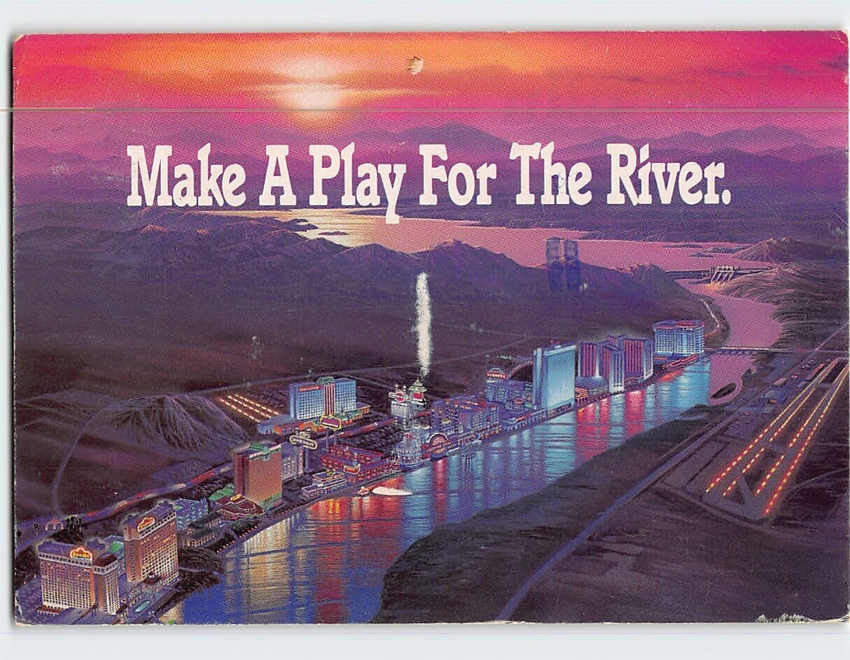 Postcard Make A Play For The River Laughlin Nevada USA