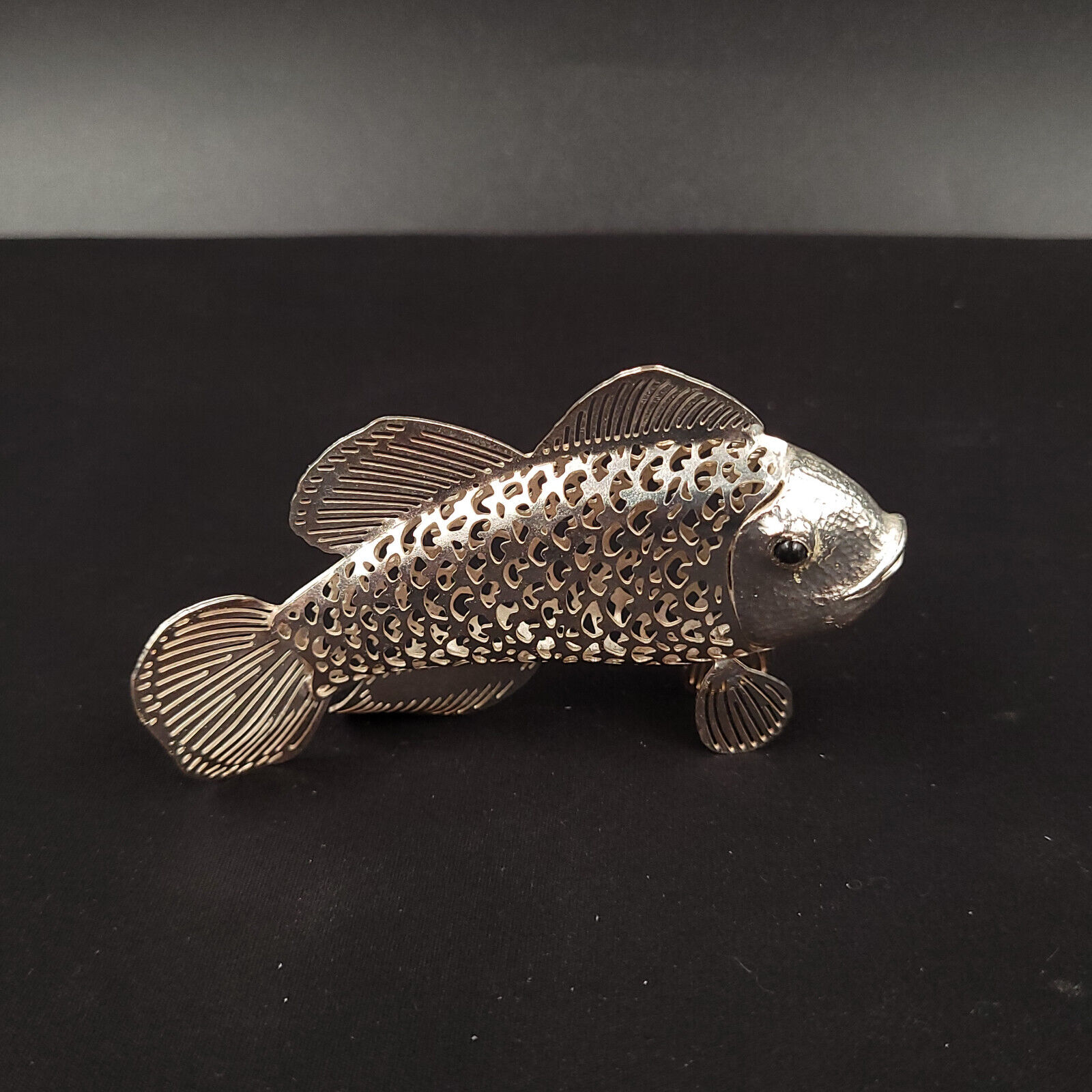 Vintage Christofle France Fish Silver Lumiere D'Argent Figurine