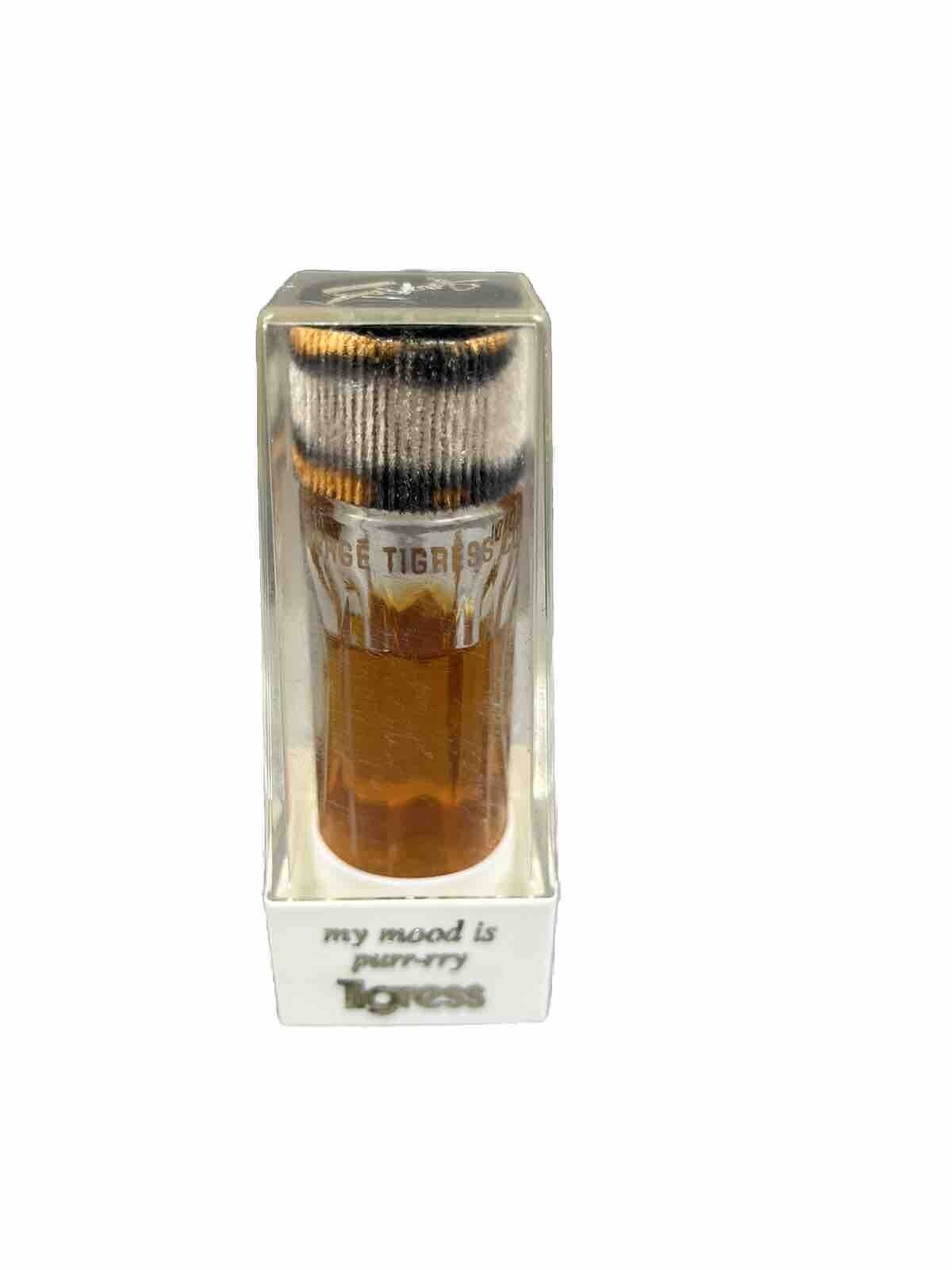 Vintage Faberge Tigress Cologne Perfume Fragrance 1/2 oz Splash Bottle 2/3 full