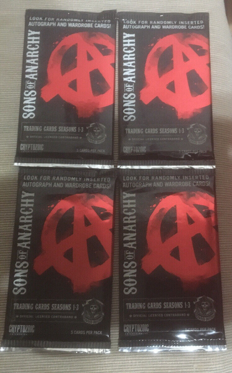 2014 Sons of anarchy Seasons 1-3 new sealed trading card 4 packs