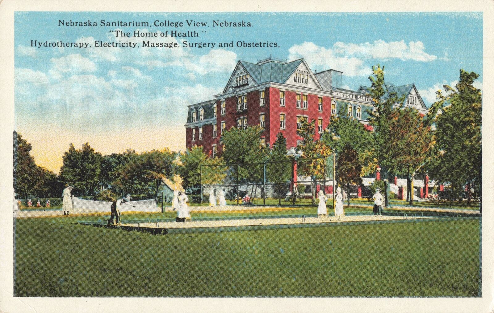 ASYLUM KELLOGGS Nebraska Health Sanitarium opened1894 College View @ Lincoln, NE