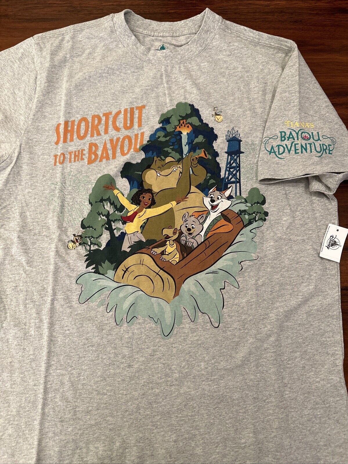 Disney Tiana’s Shortcut To Bayou Adventure Adult Shirt Size Large L LG New