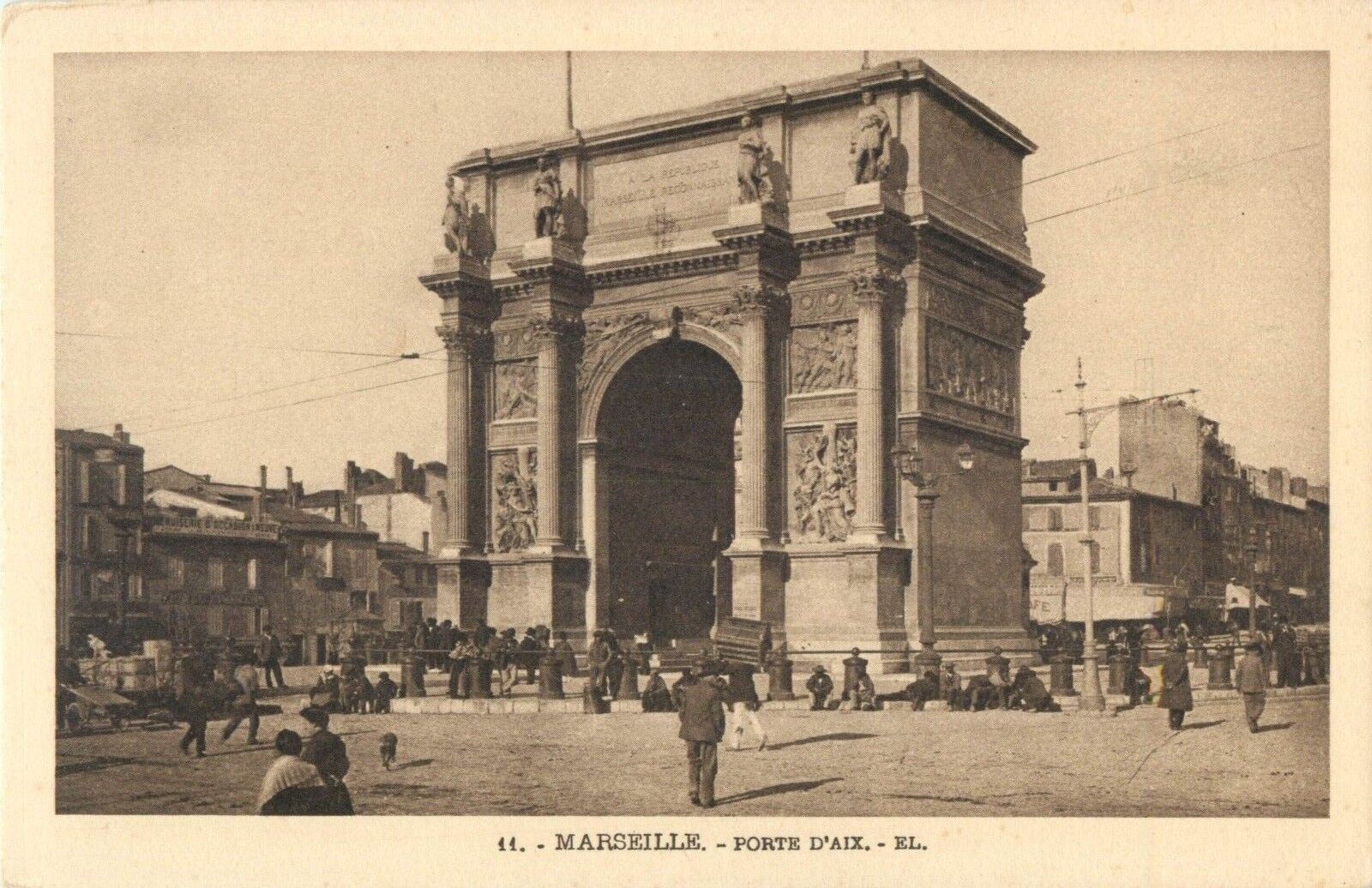 Postcard Marseille - Porte D'Aix, France A28