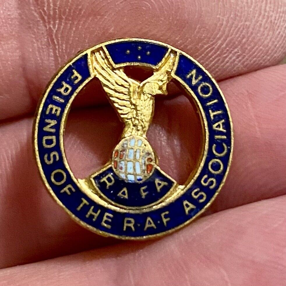 Friends Of The R.A.F. Association RAFA Vintage Enamel Lapel Pin Badge