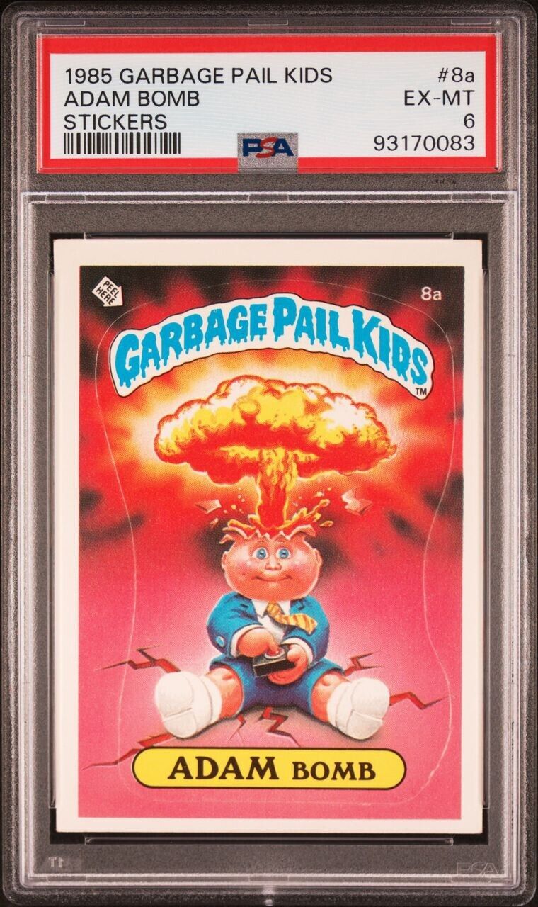 1985 Garbage Pail Kids Series 1 GPK OS1 - ADAM BOMB #8a Vintage - PSA 6 EX-MT