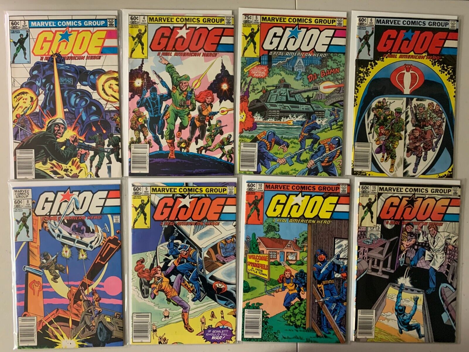 G.I. Joe comic lot #3-49 newsstand 39 diff 6.0 (1982-86)