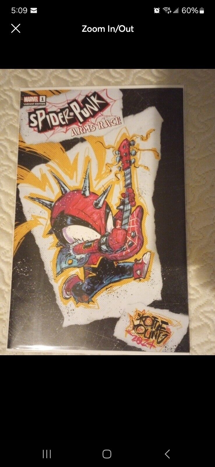 SPIDER-PUNK ARMS RACE #1 Skottie Young Exclusive Variant Limited Marvel 2024