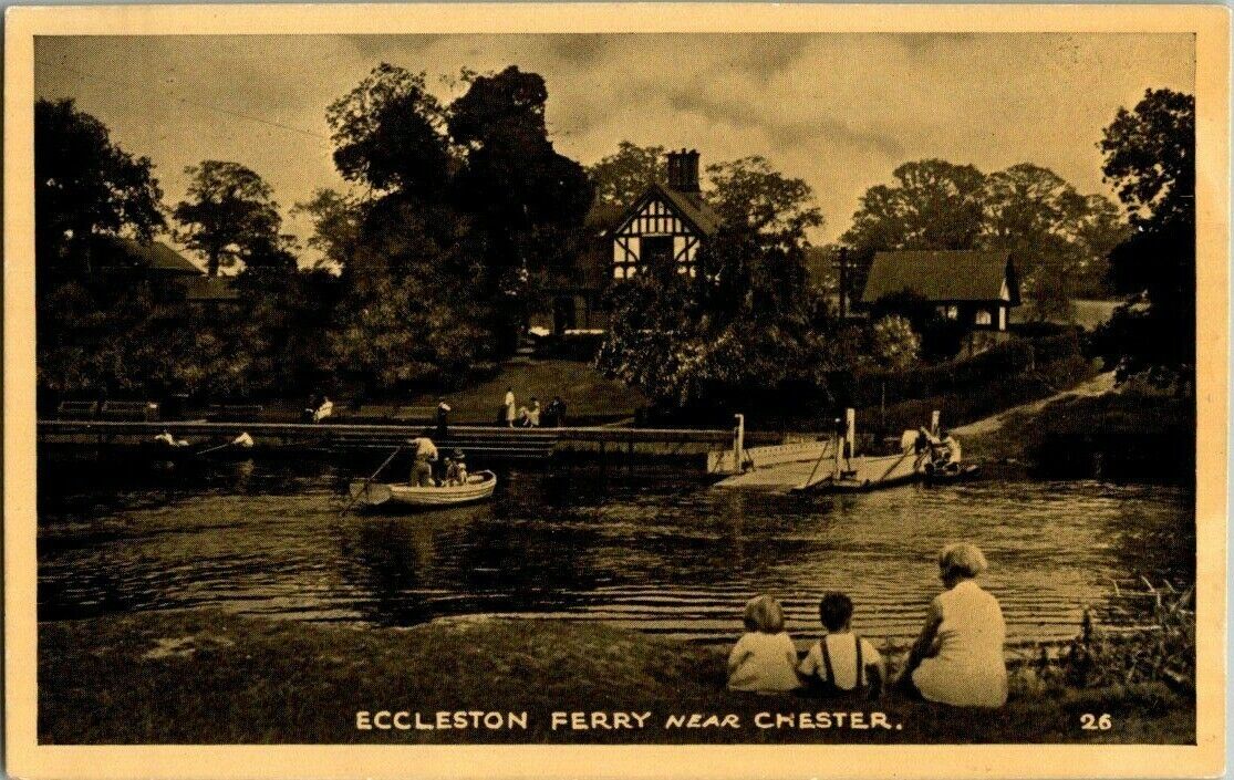 1930\'S. ECCLESTON FERRY NEAR CHESTER. POSTCARD ZT16