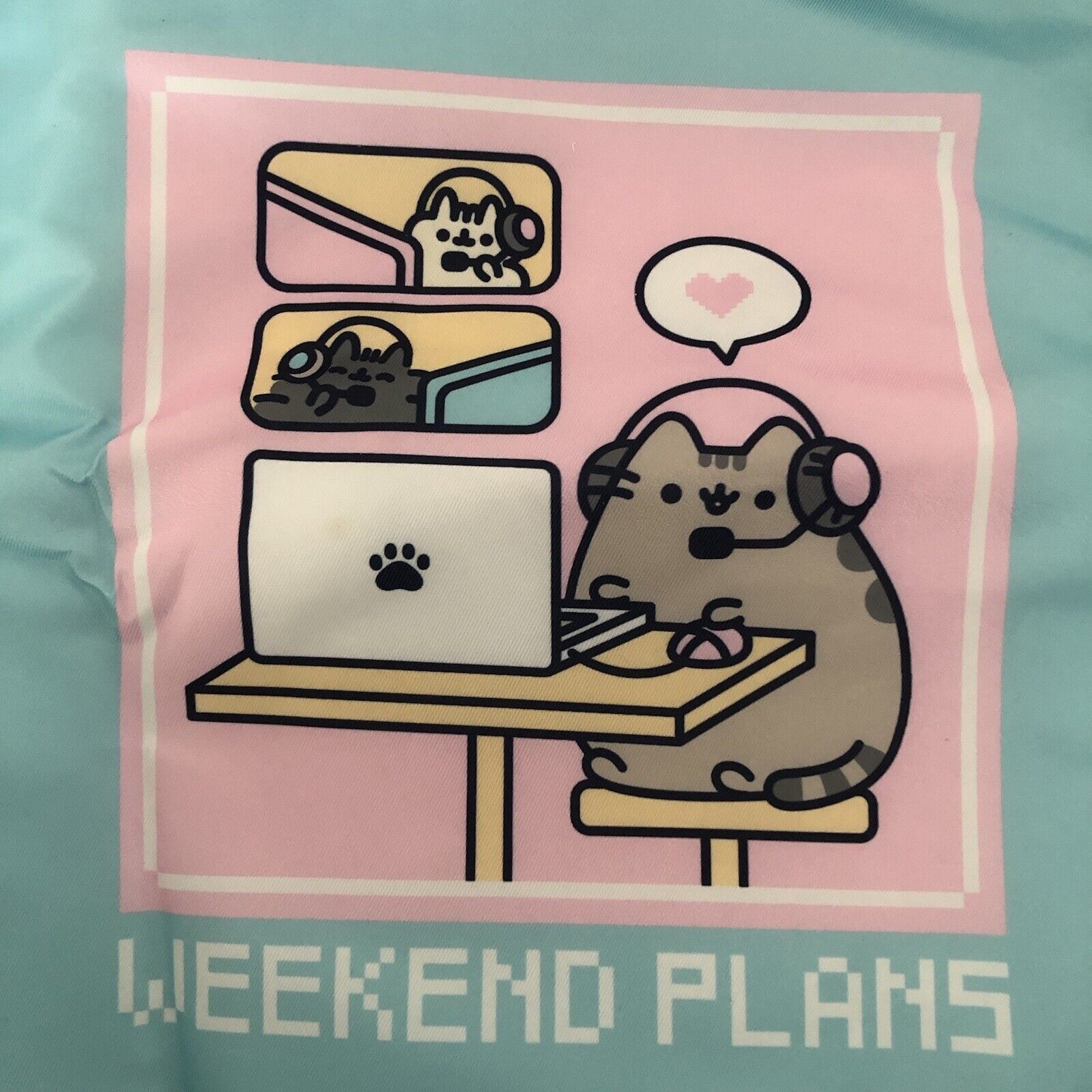 Pusheen Gamer Gaming Device Sleeve Cat Laptop Cover Weekend Plans Box Exclusive
