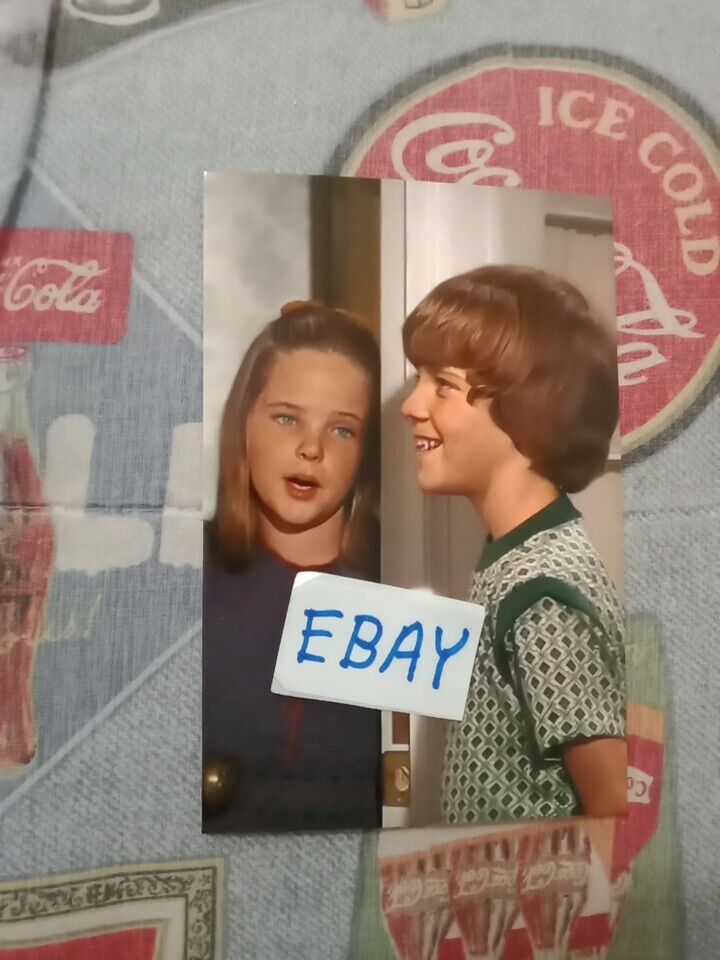 THE BRADY BUNCH, MELISSA SUE ANDERSON & MIKE LOOKINLAND, GLOSSY COLOR 4X6 PHOTO 